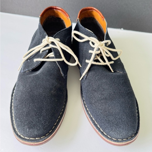 Kenneth Cole Suede Navy Chukka Boots Men’s 7.5 Navy - Picture 1 of 9